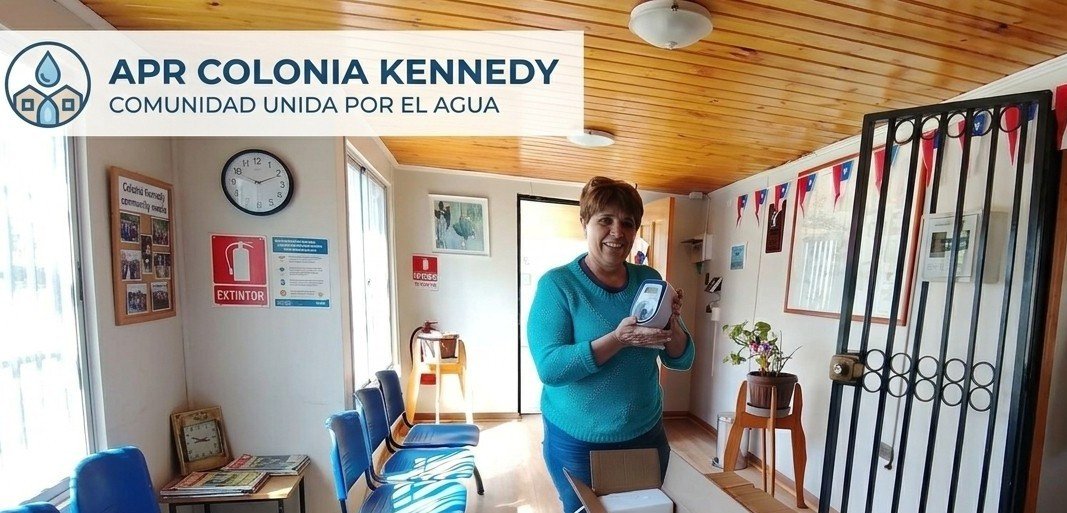 APR Colonia Kennedy recibe la primera entrega de medidores.